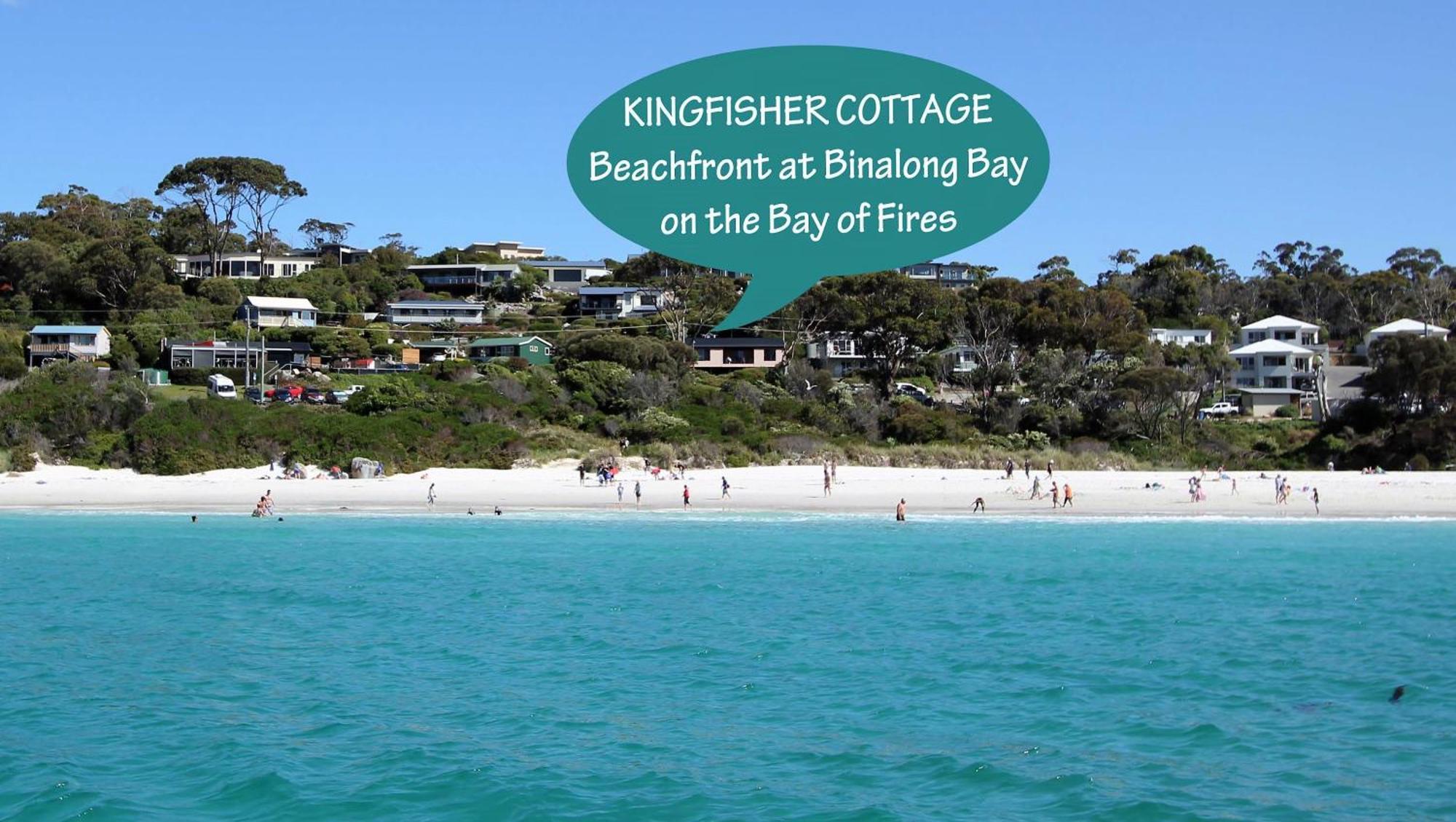 Kingfisher Cottage Beachfront At The Binalong Bay Εξωτερικό φωτογραφία